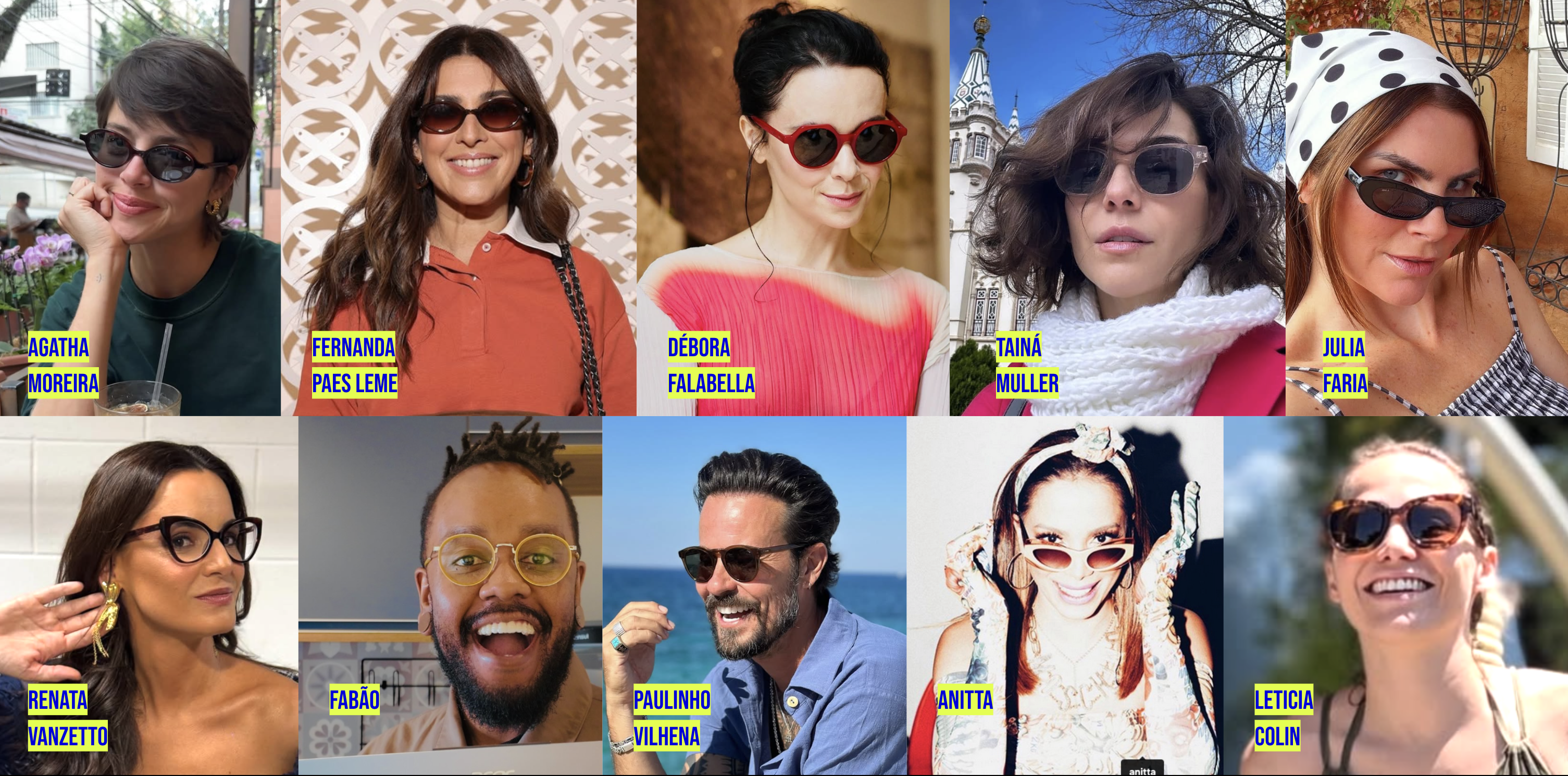 Personalidades que usam LIVO